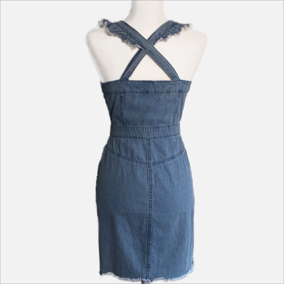 Revolve | Cupcakes and Cashmere Ladonna Dress in Chambray Size 0 - Picture 6 of 13